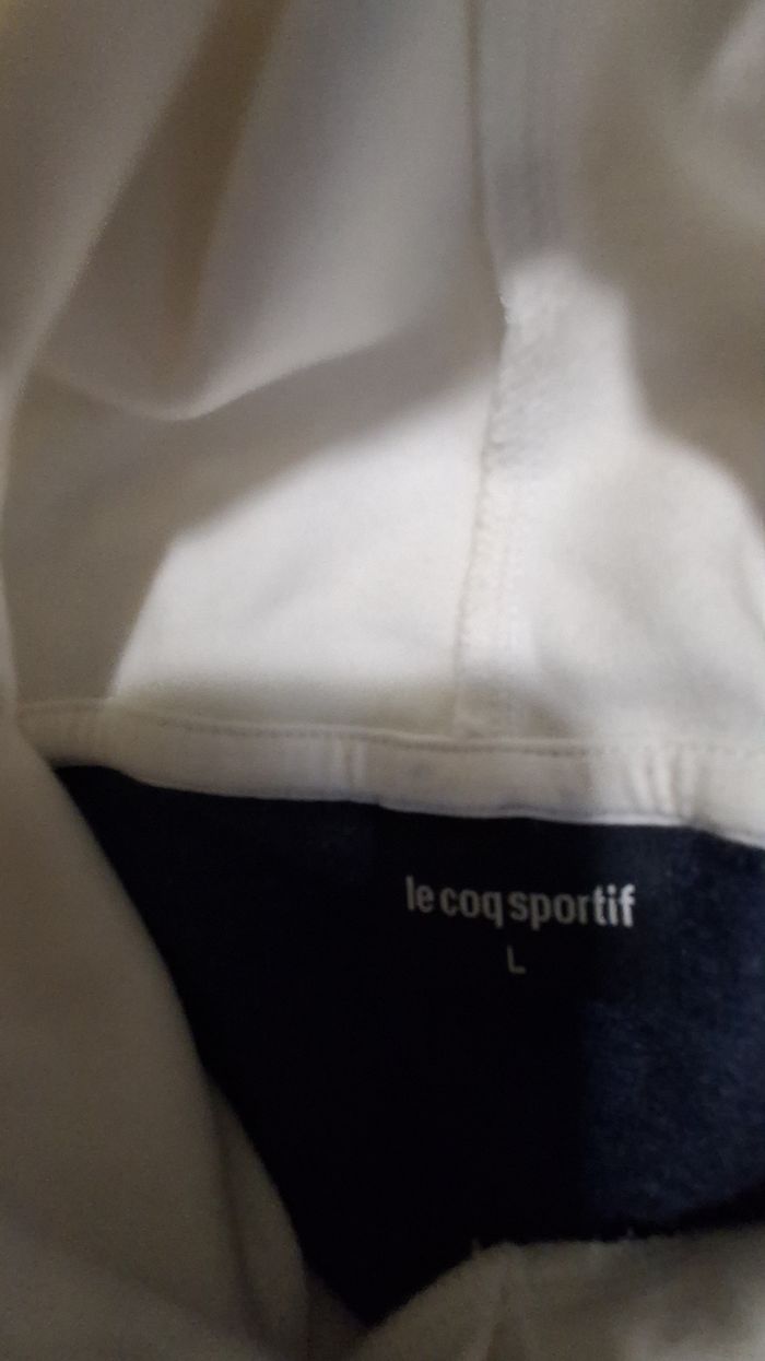 Pull blanc le coq sportif - photo numéro 3