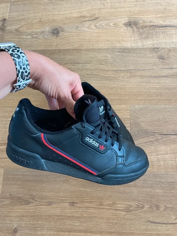 Adidas Continental 80 F99786 – Noir Vintage – Taille 38,5 – État Neuf - photo numéro 3