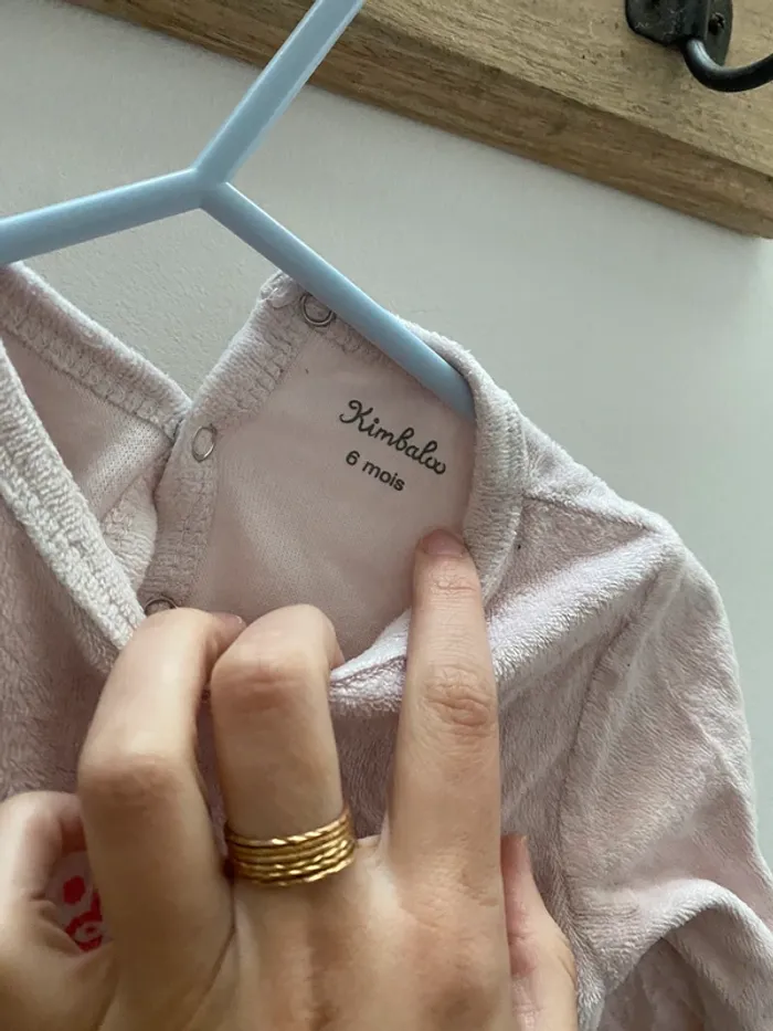 Pyjama velours rose - photo numéro 2