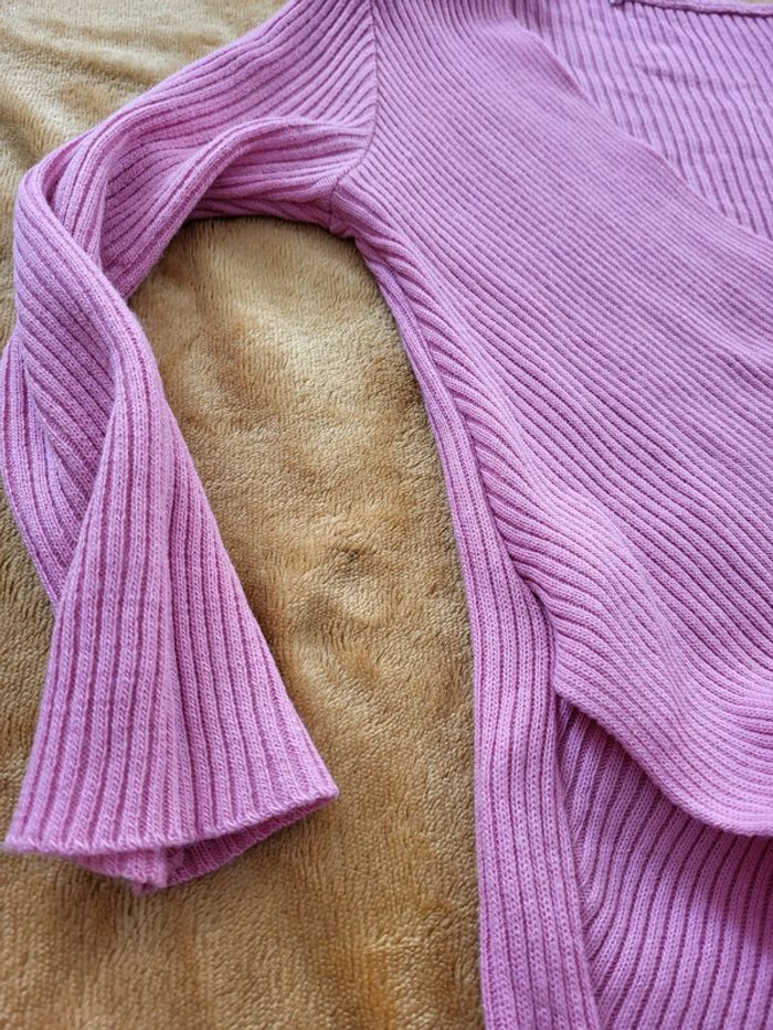 Top femme cache cœur rose - photo numéro 3