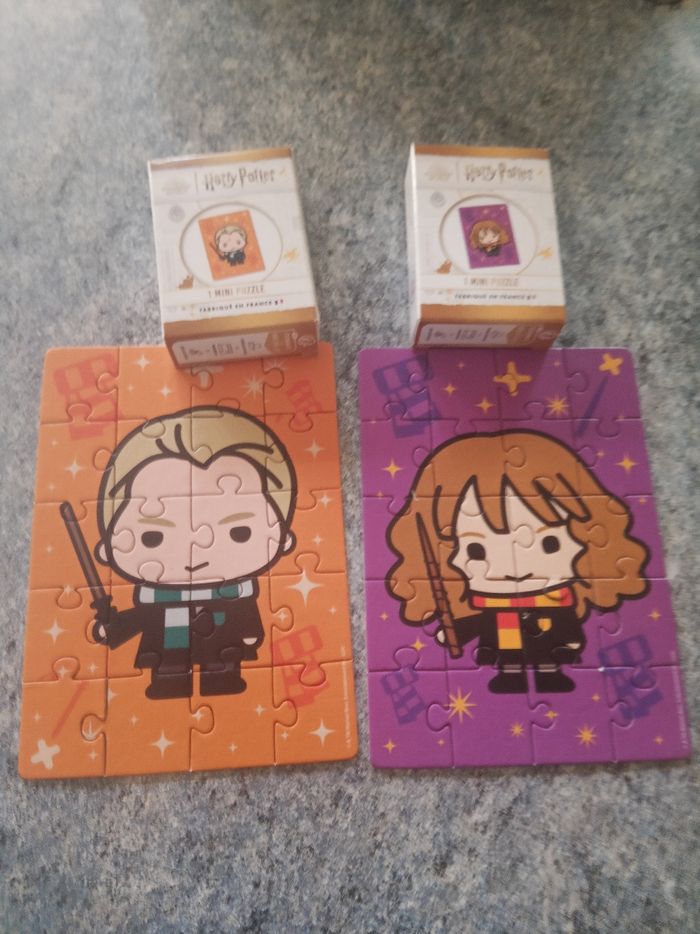 Lot de 2 petits puzzles Harry Potter