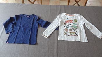 2 tee-shirts garçon sergent major 7 ans