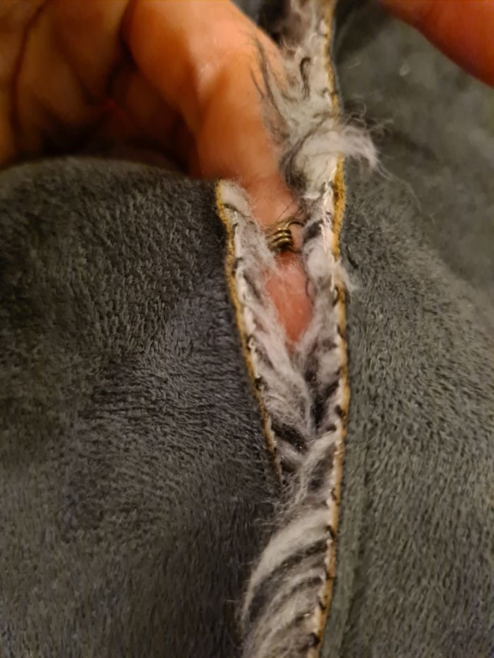 Veste bi-matière grise - 3 ans - photo numéro 7