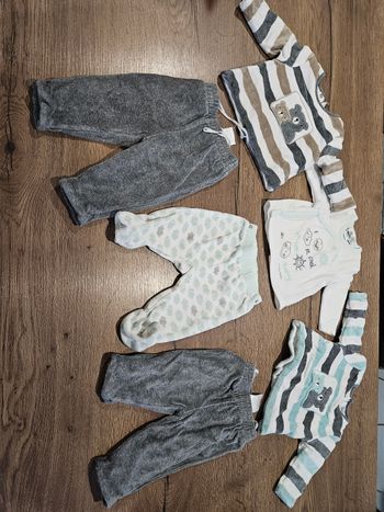 3 pyjamas 2 pièces chauds