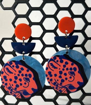 Boucles d’oreilles Léopard