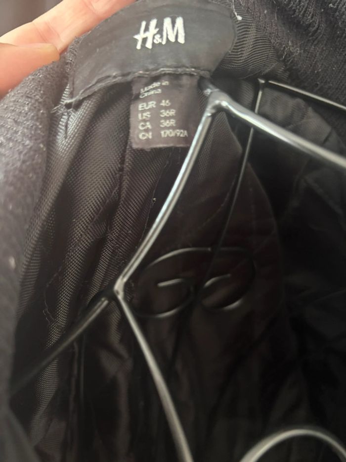 Veste noire H&M style motard - Taille 46 / 36R - photo numéro 5