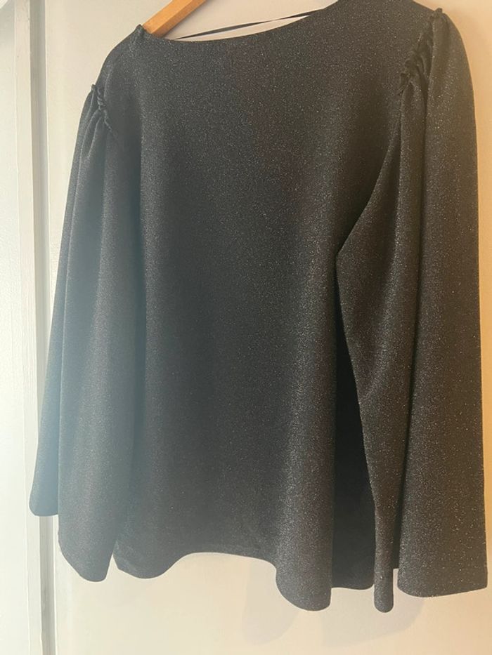 Pull à paillettes noir Kiabi XL - photo numéro 2