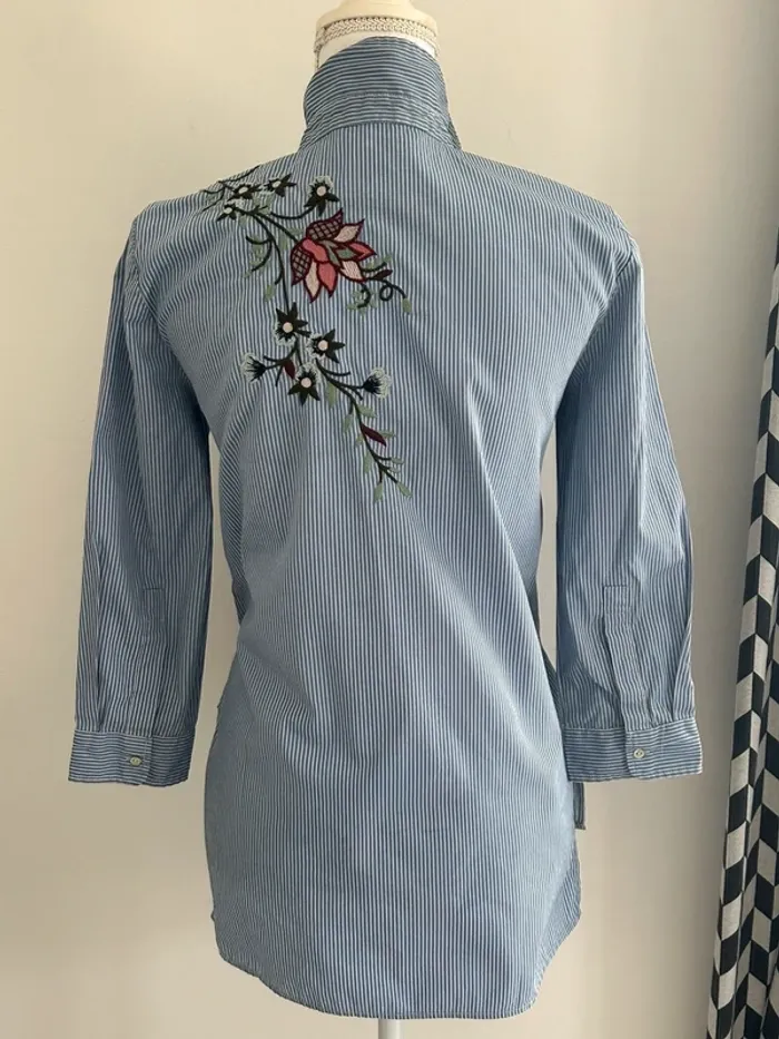 Chemise manches longues Zara taille 34 - photo numéro 3