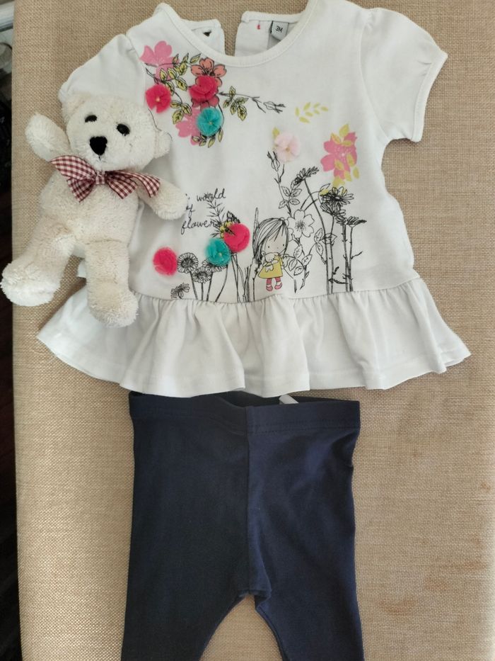 Lot de 3 ensemble d'été bébé 3 mois - photo numéro 3