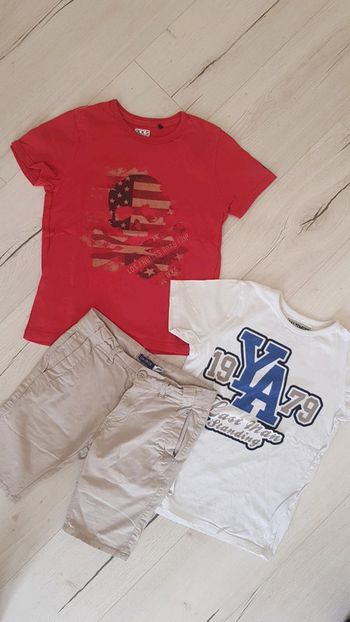 Lot de 3 articles ete garçon 10ans ikks okaidi laredoute
