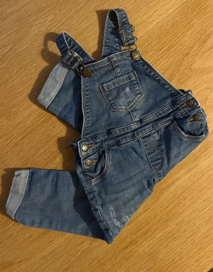 Salopette en jean 23 mois mixte