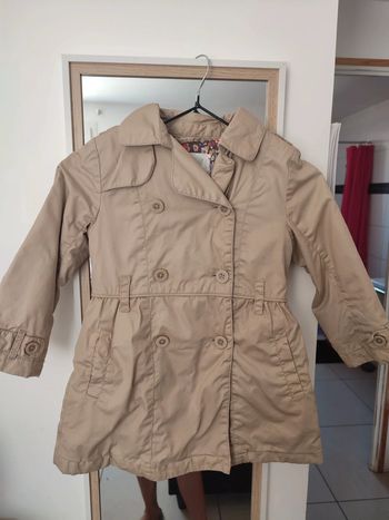 Trench imperméable veste fine mi saison beige DPAM