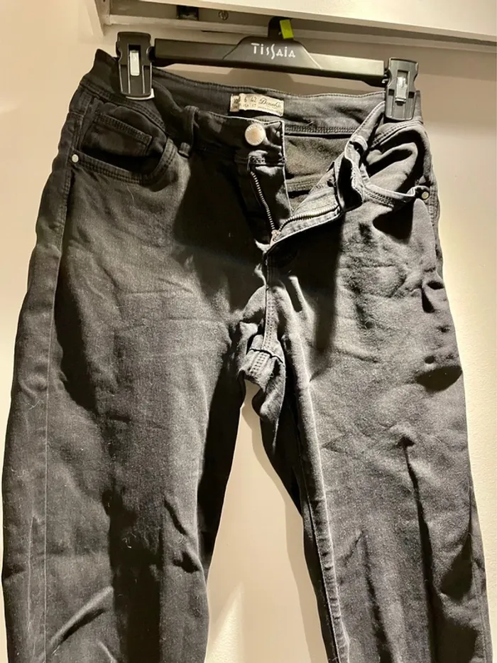 Lot débardeur et jean noir taille S - M - photo numéro 7