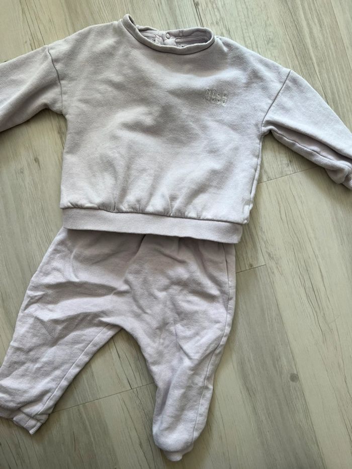 Ensemble jogging violet Lila bébé fille