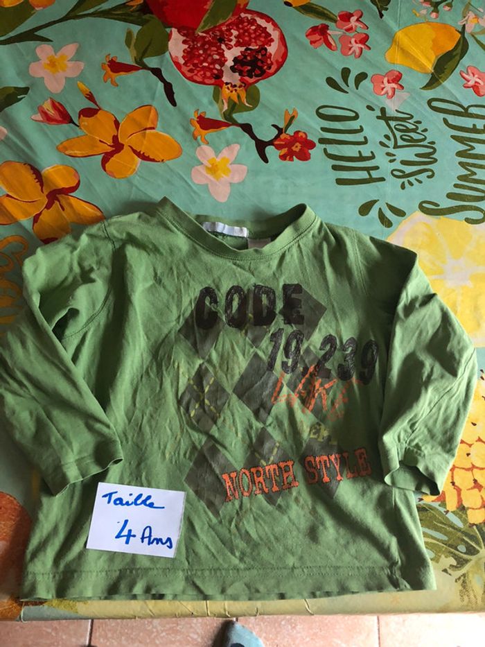 Lot de 5 t-shirt manches longues garçon