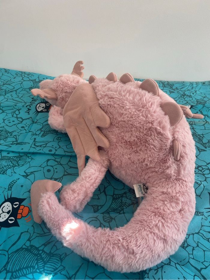 Peluche Jellycat HUGUE dragon Rose 🐉🐉 - photo numéro 8