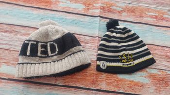 Lot de 2 bonnets garçon