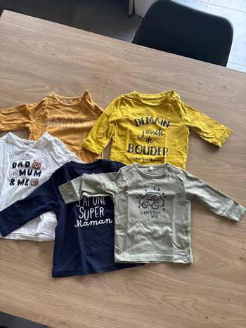 Tees shirts manches longues 6 mois