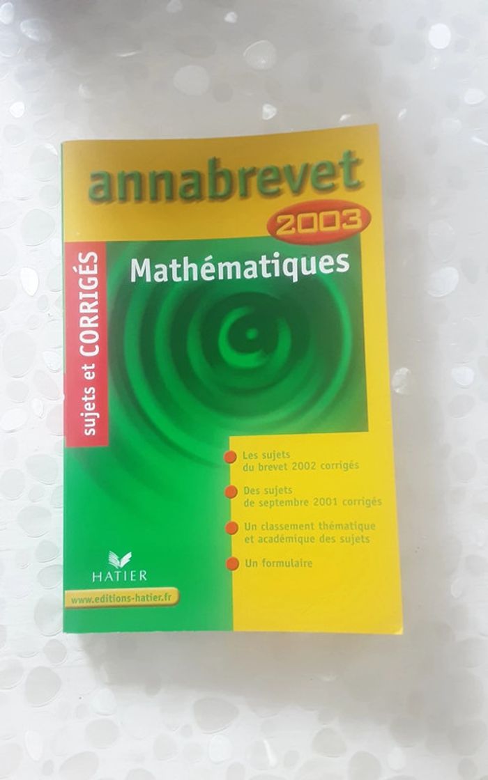 Annabrevet Mathématiques