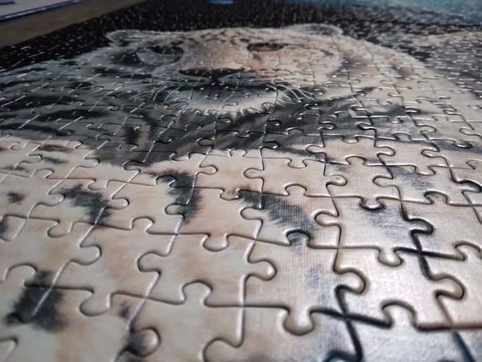 puzzle 1000 pièces tigre blanc fluorescent - photo numéro 6