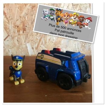 Idée Cadeau 🎁 Figurine Chase et son véhicule de la Pat Patrouille Paw Patrol