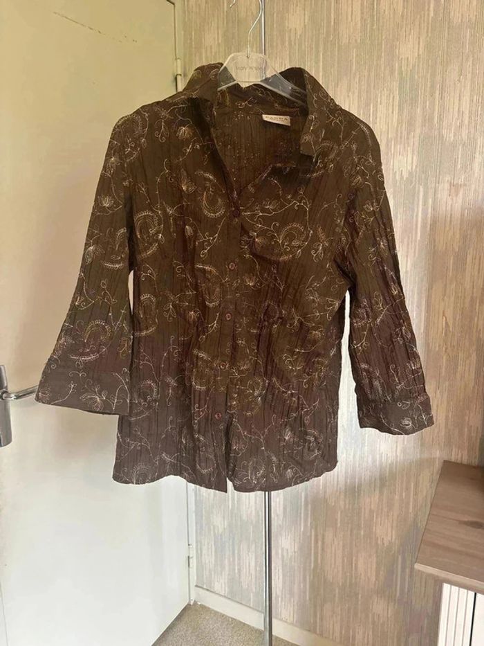 Chemise taille 46 marque canda • - photo numéro 2