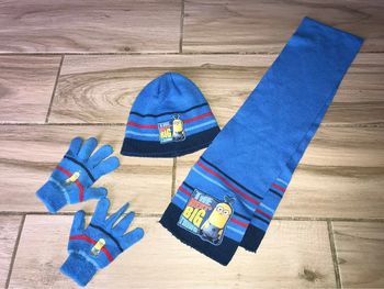 Ensemble hiver bleu les minions