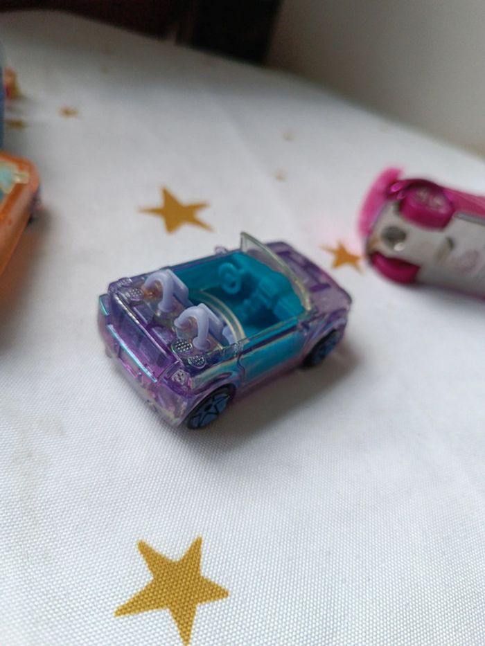 Voiture car Polly pocket miniature mini poupée doll 58 34 12 1 36 59 rose bleu orange violette - photo numéro 19