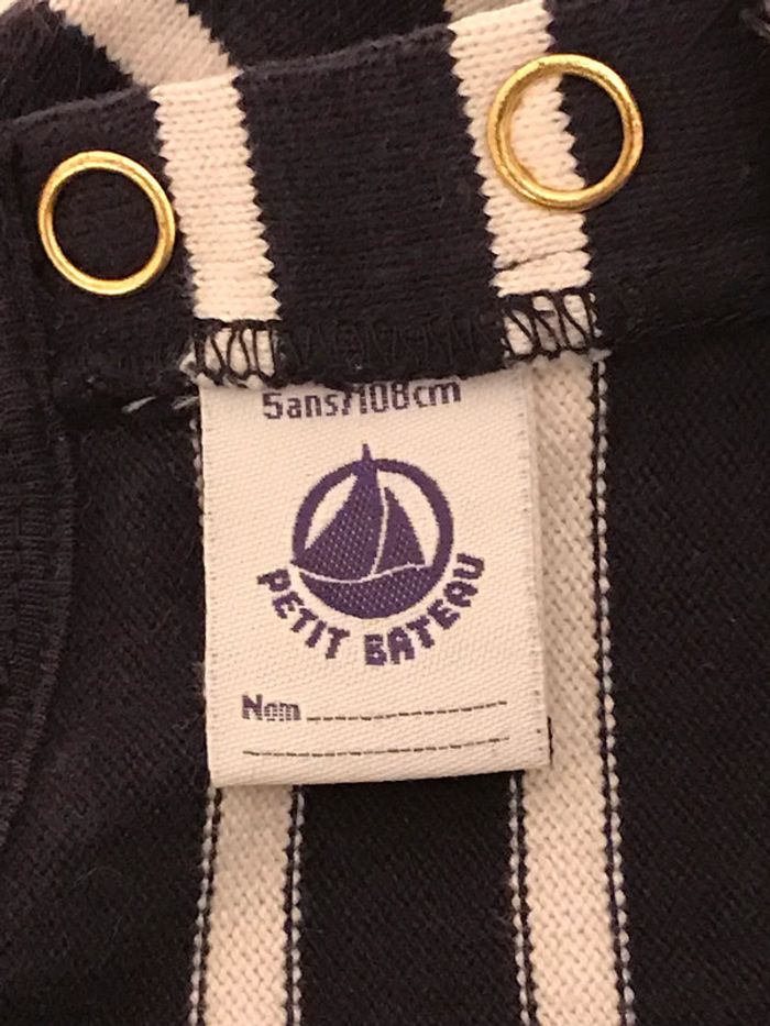 Robe à manches courtes à rayures marine et blanc - photo numéro 5