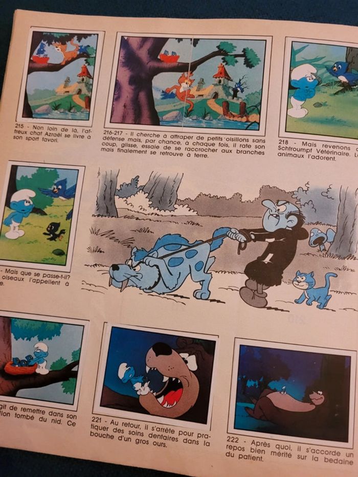 1985 Album Panini ancien livre La Parade des Schtroumpfs complet stickers autocollants collection - photo numéro 9