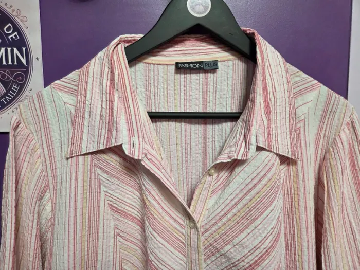 Chemise manches 3/4 T52 Fashion plus - photo numéro 2