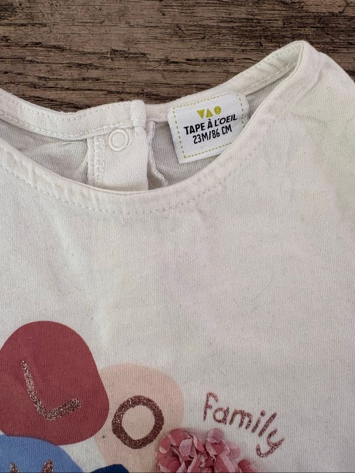 T-shirt bébé fille 23 mois - photo numéro 2