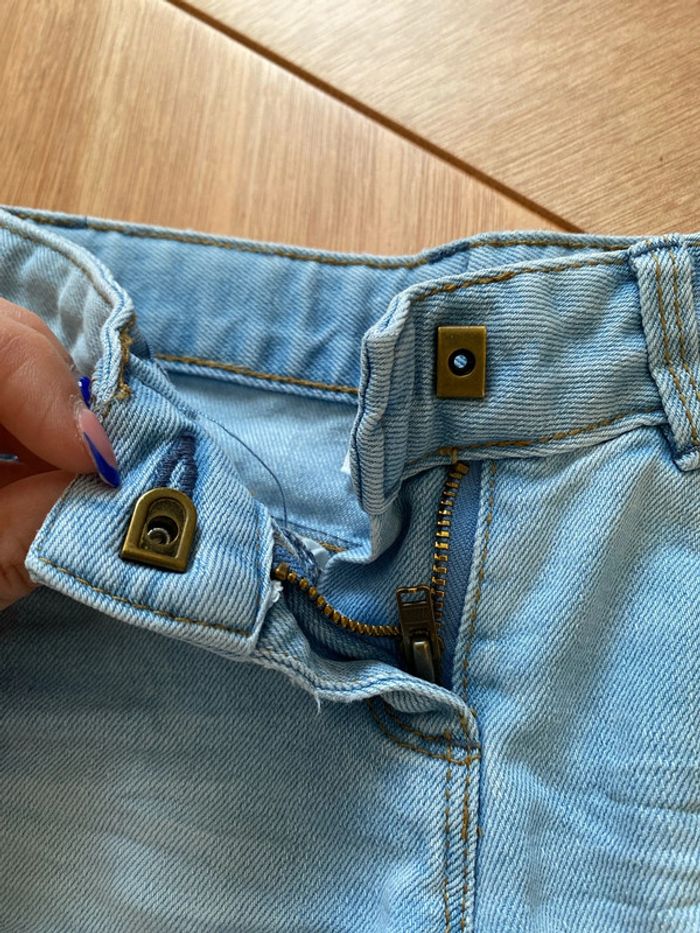 Short en jean bleu clair TAO 3 ans - photo numéro 2