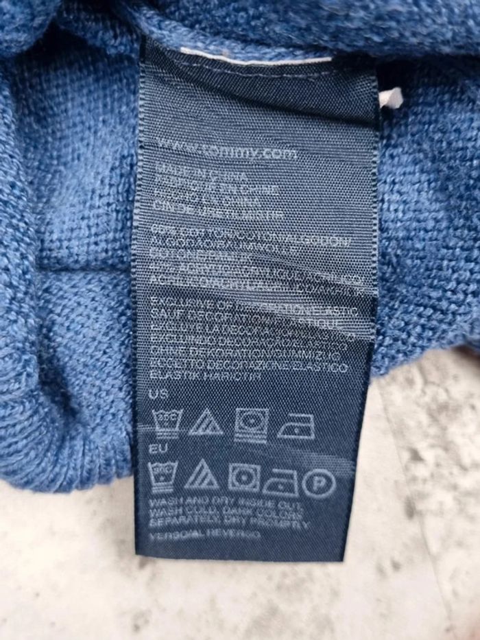 Pull col V Tommy Hilfiger bleu, M Hommes - photo numéro 7