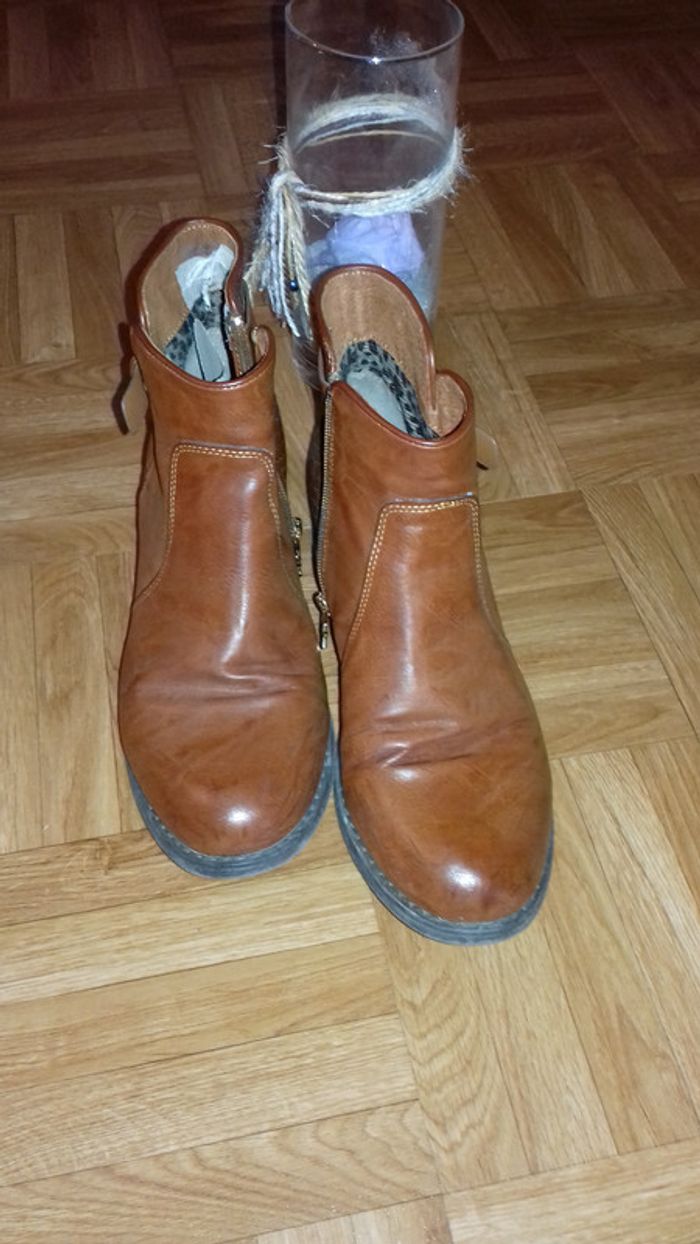 Bottines marron. - photo numéro 2