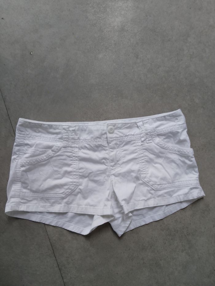 Short taille basse blanc - photo numéro 4
