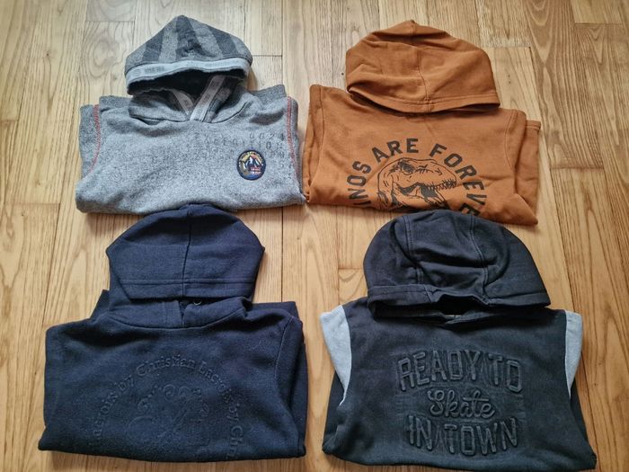🧥 Lot de 4 sweat-shirts à capuche garçon 6 ans 👦