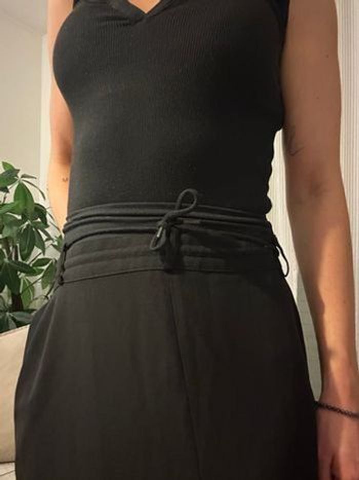 Jupe longue échancré élégante noir taille L - photo numéro 9