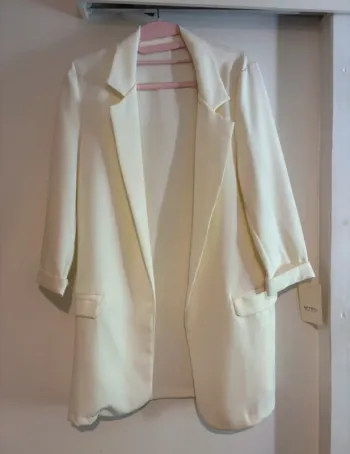 Veste blazer blanche Mybel 🇮🇹 taille unique – neuve