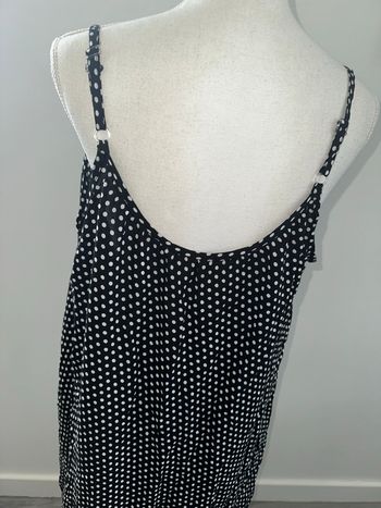 Robe oversize a pois noire et blanche T48 4XL
