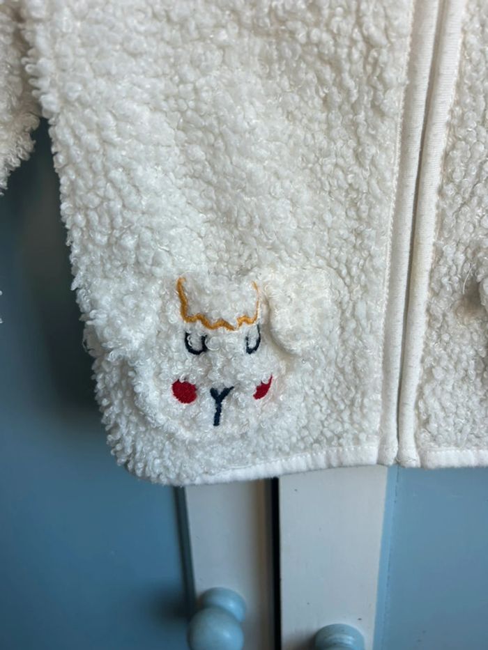 Veste polaire, mouton, dpam, 6 mois - photo numéro 2