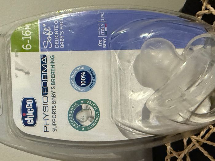 Chicco Physio Forma Soft Sucette Silicone Transparente 6-16 Mois