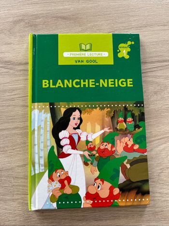 Livre première lecture blanche neige