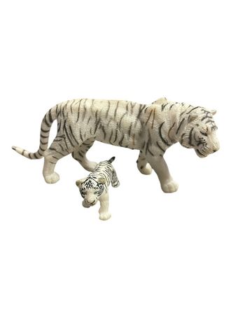 Figurines Papo tigre blanc et bébé tigre blanc 50045
