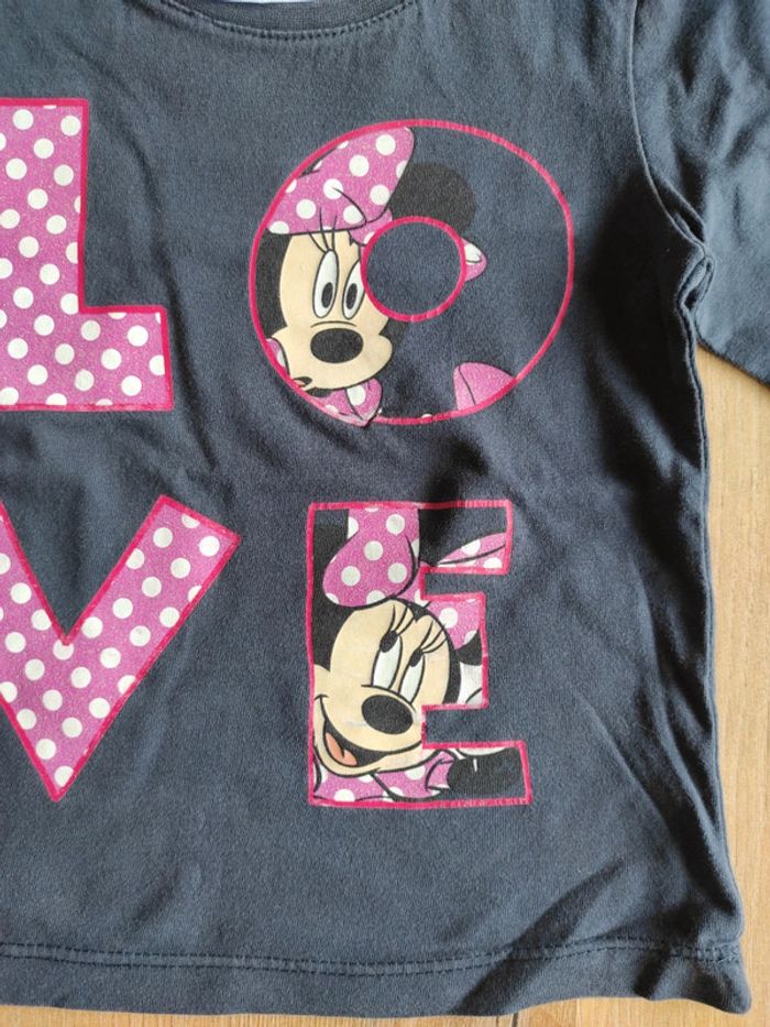 Tee-shirt ML 24 mois Minnie Disney - photo numéro 4