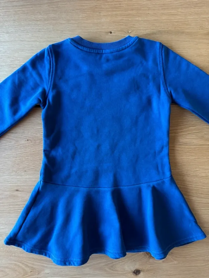 Robe ML bleu marine avec tigre brodé - Taille 4 Ans - photo numéro 7