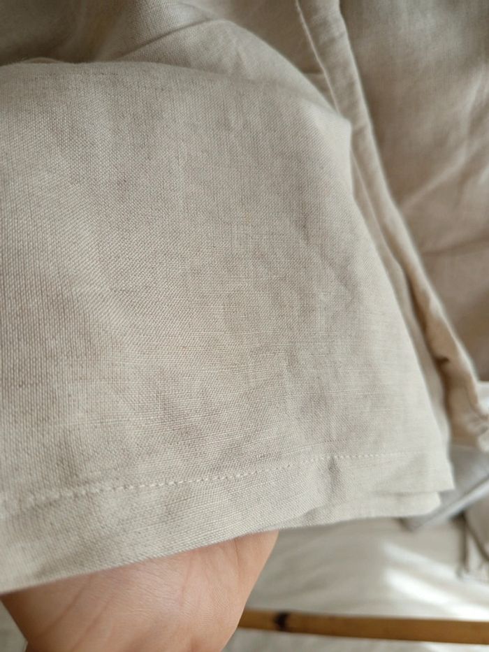 Short en lin beige taille élastique Camaïeu neuf avec étiquette - photo numéro 7