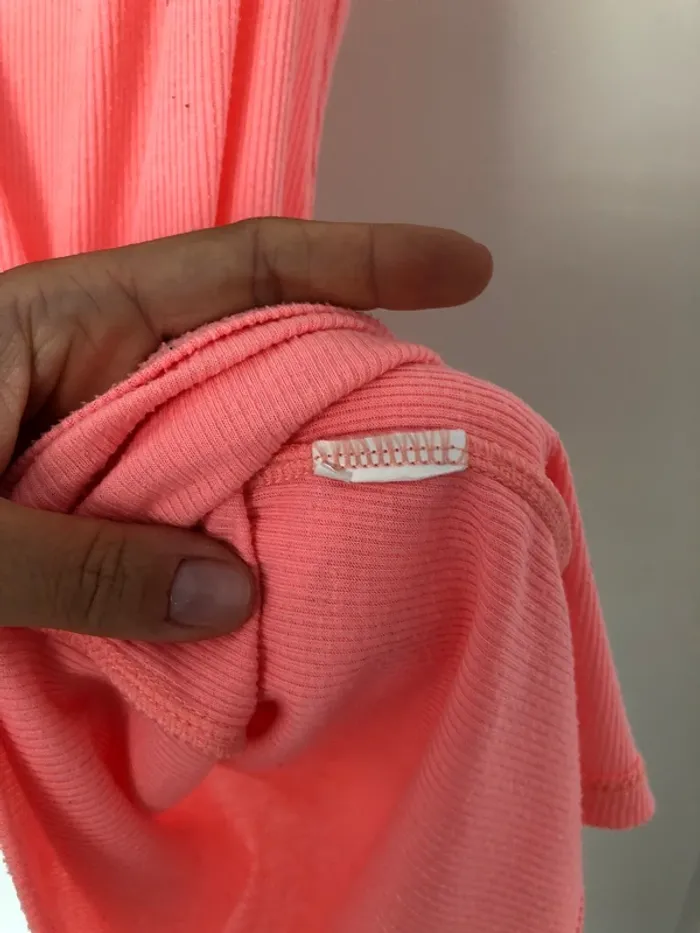 Débardeur rose fluo Zara taille M - photo numéro 3
