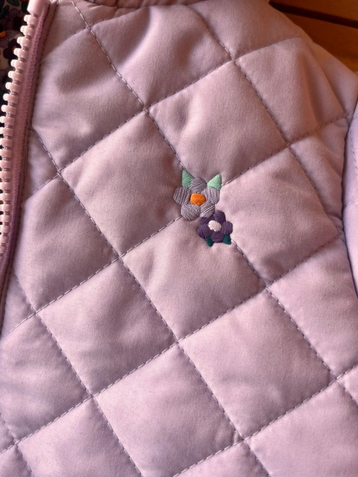Manteau réversible fleuri sergent major 3 ans - photo numéro 4