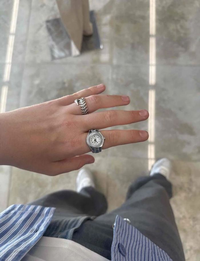 Bague Argentée Inoxydable